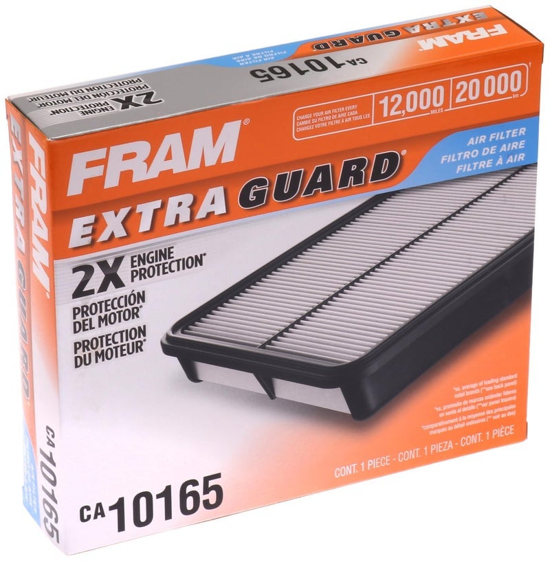 FRAM Extra Guard CA10165 Replacement Engine Air Filter for 2006-2011 Honda Civic (1.8L) Model, Provides Up to 12 Months or 12,000 Miles Filter Protection - Image 2
